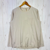 [Men's L, Ivory] Houdini Men's Cover Crew Long Sleeve 258694 Foggy Mountain z00058229 Foggy Mountain Synthetic Long Sleeve