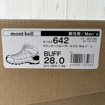 【Men's 28.0cm ベージュ系】 Montbell ( モンベル ) マウンテンクルーザー400 Mountain Cruiser 400 28.0cm 1129642 BUFF z00056910 BUFF ハイキングシューズ フットウェア - 0