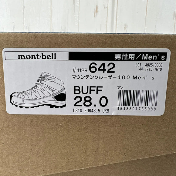 【Men's 28.0cm ベージュ系】 Montbell ( モンベル ) マウンテンクルーザー400 Mountain Cruiser 400 28.0cm 1129642 BUFF z00056910 BUFF ハイキングシューズ フットウェア