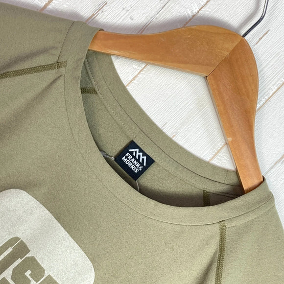 【Unisex M ベージュ系】 Frank&Morris（フランク＆モリス） ジャスト ビア フォーナウ Just Beer For Now ポリエステル ウェア トップス インナー シャツ ショートスリーブシャツ 化繊 z00057112  化繊 ショートスリーブ