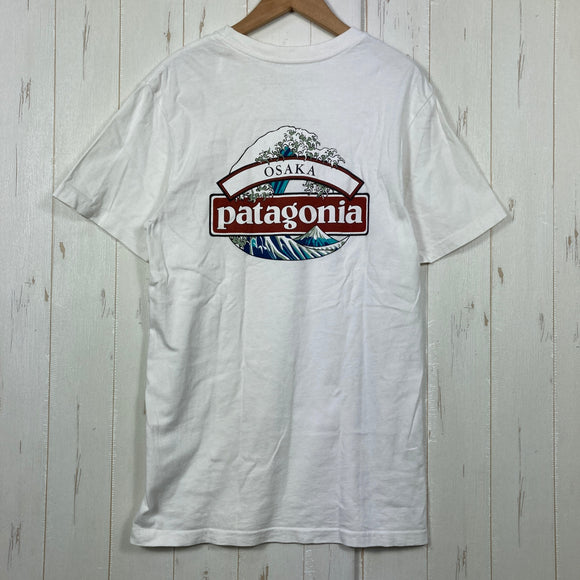 【Unisex XS ホワイト系】 c2010 Patagonia ( パタゴニア ) 大阪 北斎ウェーブ プリント Tシャツ Osaka Hokusai Wave Print T-Shirt 生産終了モデル 入手困難 葛飾北斎 富嶽三十六景 2008～2014年頃 U