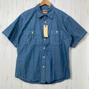 【Men's L ブルー系】 Camco（カムコ） シャンブレー シャツ Chambray Shirt コットン ウェア トップス インナー シャツ ロングスリーブシャツ 化繊 z00058766  化繊 ロングスリーブシャツ インナー シャツ トップス ウェア-1