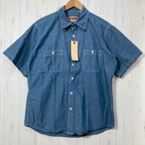 【Men's L ブルー系】 Camco（カムコ） シャンブレー シャツ Chambray Shirt コットン ウェア トップス インナー シャツ ロングスリーブシャツ 化繊 z00058766  化繊 ロングスリーブシャツ インナー シャツ トップス ウェア