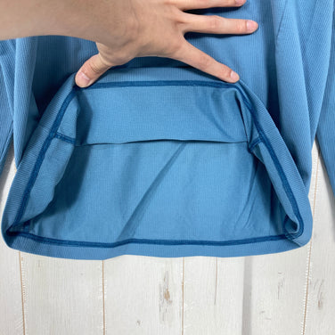 【Women's S ネイビー系】 Finetrack ( ファイントラック ) ドラウト クアッド ロングスリーブ ポリエステル ウェア トップス インナー シャツ ロングスリーブTシャツ クルーネック 化繊 z00059217  化繊 ロングスリーブTシャツ クルー