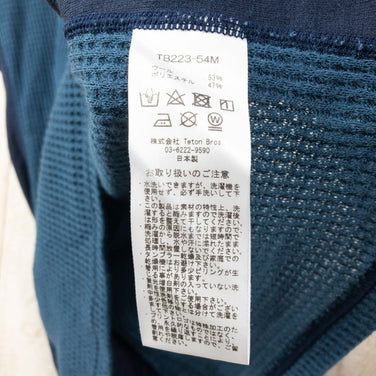 【Men's L ネイビー系】 Teton Bros ( ティートンブロス ) アクシオ ハイブリッド ティーネック ウール ウェア トップス アウター ジャケット フリース z00050235 ウール ロングスリーブシャツ インナー シャツ トップス ウェア - 【公式】2ndGEAR（セカンドギア）Webショップ【登山用品・アウトドア用品専門 買取販売店】