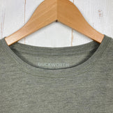 Duckworth Vapor Tee, Women's Medium, Green. Merino wool top, innerwear, short-sleeved crew neck T-shirt, z00053831.