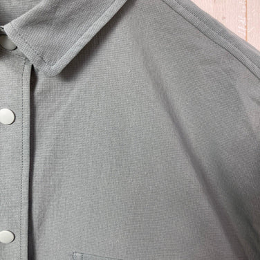 【女士 M 绿色系】 Ridge Mountain Gear ( 山脊山地装备 ) 基础款长袖衬衫 Coast Grey 涤纶 运动服 上衣 内搭 衬衫 长袖衬衫 合成纤维 z00057285 Coas