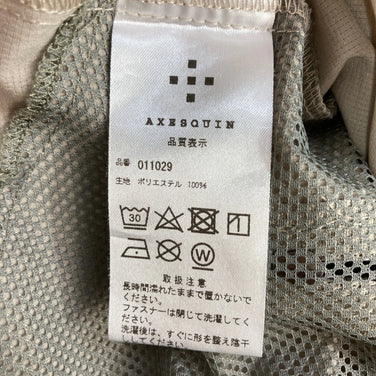 [Men's S Beige] Axesquin Short Sleeve Ventilation Shirt S/S Ventilation Shirt Polyester Wear Tops Inner Shirt Short Sleeve Shirt Synthetic Fiber z00054852