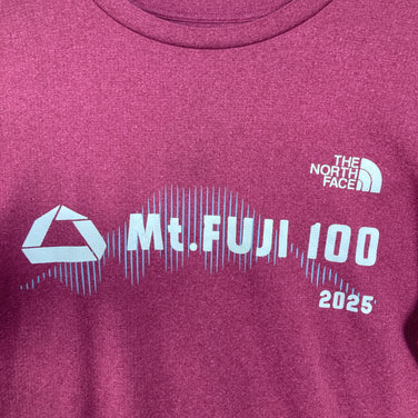 【Unisex M レッド系】 The North Face ( ザ・ノースフェイス ) Mt.FUJI100 2025 参加賞Tシャツ Mt.FUJI100 2025 Participant T-Shirt EXPLORE SOURCE ポリエステル ウェア トッ