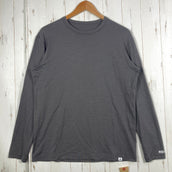 【Men's L グレー系】 Ridge Mountain Gear ( リッジマウンテンギア ) メリノ ベーシック ティー ロングスリーブ Merino Basic Tee Long Sleeve メリノウール ウェア トップス インナー シャツ ロングスリー