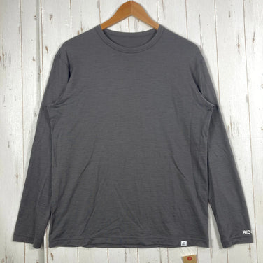 【Men's L グレー系】 Ridge Mountain Gear ( リッジマウンテンギア ) メリノ ベーシック ティー ロングスリーブ Merino Basic Tee Long Sleeve メリノウール ウェア トップス インナー シャツ ロングスリー