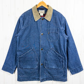 【Men's S ネイビー系】 Llbean ( エルエルビーン ) デニム フィールド コート プリマロフト フランネルラインド Denim Field Coat PrimaLoft Flannel Lined 生産終了モデル 入手困難 化繊ダウン ウェア トップ