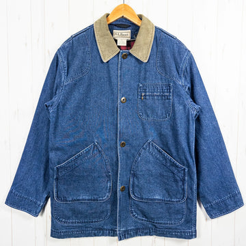 【Men's S ネイビー系】 Llbean ( エルエルビーン ) デニム フィールド コート プリマロフト フランネルラインド Denim Field Coat PrimaLoft Flannel Lined 生産終了モデル 入手困難 化繊ダウン ウェア トップ