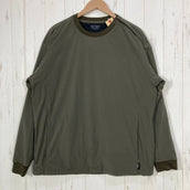 【Men's XL グリーン系】 Set Out(セトアウト) デュラブル ウォーム プルオーバー Durable Warm Pullover ナイロン ウェア トップス インナー シャツ ロングスリーブシャツ 化繊 Teijin Octa ( 帝人オクタ ) z00