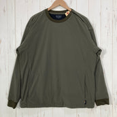 【Men's XL グリーン系】 Set Out（セトアウト） デュラブル ウォーム プルオーバー Durable Warm Pullover ナイロン ウェア トップス インナー シャツ ロングスリーブシャツ 化繊 Teijin Octa ( 帝人オクタ ) z00