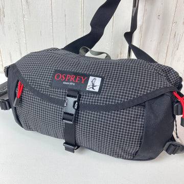 【OneSize ブラック系】 Osprey ( オスプレー ) ヘリテージ ウエストパック 8 Heritage Waist Pack 8 ブラックホワイトグリッド 生産終了モデル 入手困難 旧タグ 復刻モデル ナイロン バッグ ストレージ ウエストバッグ ヒップ - 0