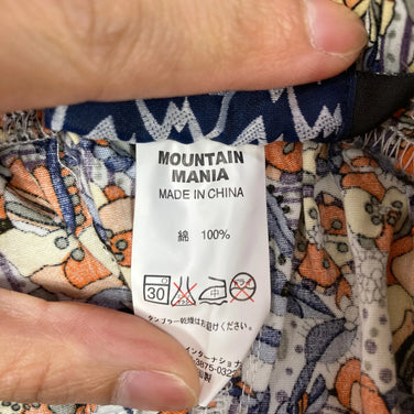 [Men's M Orange] Mountain Mania MM Flower Shorts MM Flower Short Cotton Wear Bottoms Shorts Cotton z00055544 Cotton Shorts