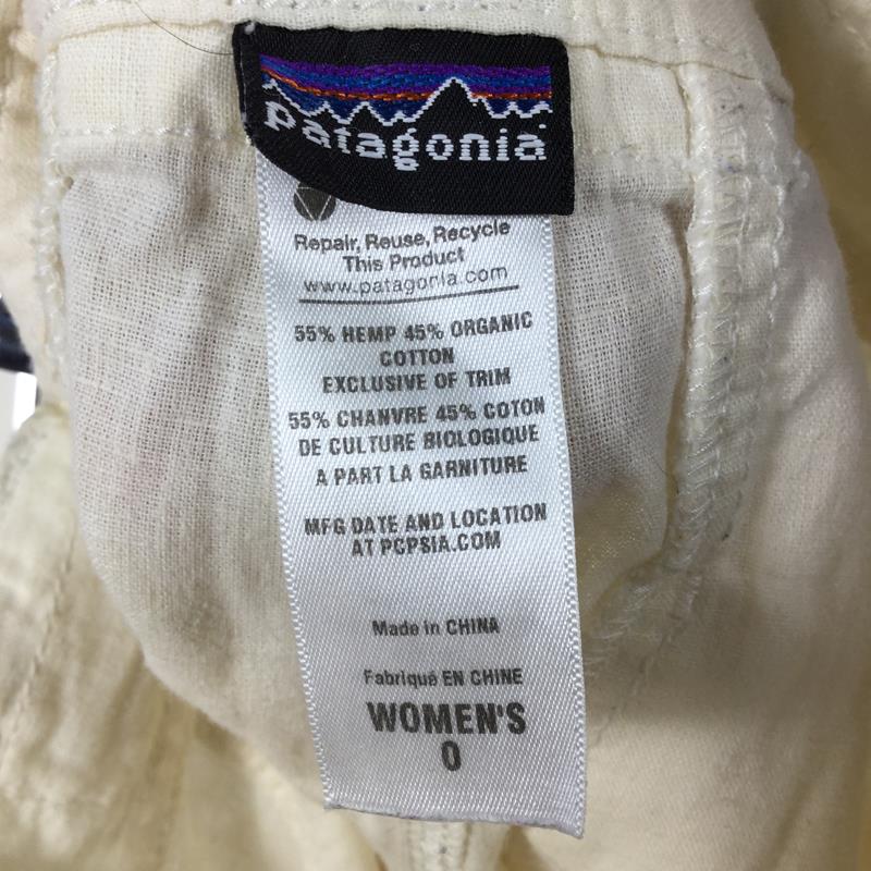 [Women's 0 Ivory] Patagonia Island Hemp Capris Knicker Pants Shorts 56620 International Women's PRL Synthetic Shorts Bottoms