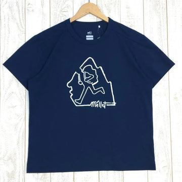 【Men's S ネイビー系】 Millet ( ミレー ) バックパッカー プリント Tシャツ MIV01719 Men's 化繊 ショートスリーブTシャツ クルーネック インナー シャツ トップス ウェア - 【公式】2ndGEAR（セカンドギア）Webショップ【登山用品・アウトドア用品専門 買取販売店】