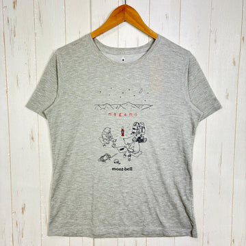 【Women's L グレー系】 Montbell ( モンベル ) ウィック ティー 長野 Wic Tee Nagano ご当地Tシャツ ポリエステル ウェア トップス インナー シャツ ショートスリーブTシャツ クルーネック 化繊 z00058793  化繊 ショ