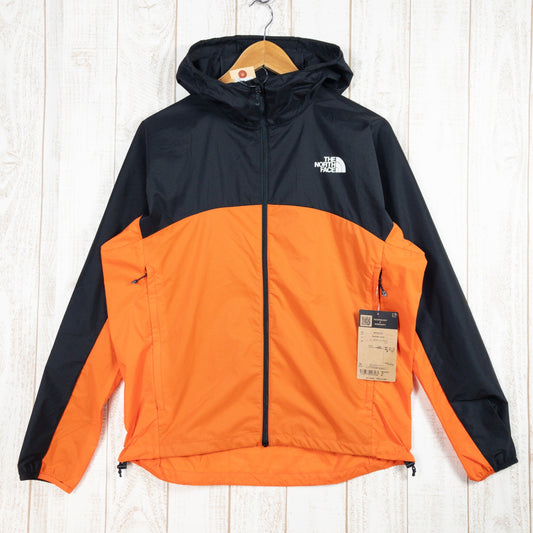 [Men's M Orange] The North Face Swallowtail Hoodie Windshell Jacket NP22202 Asian Men's Orange x Black | TNF Windshell