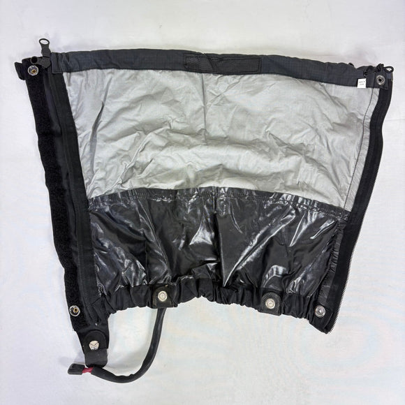 【Unisex S ブラック系】 Isuka ( イスカ ) ゴアテックス ライトスパッツ フロントジッパー S GORE-TEX Light Gaiters Front Zipper S GORE-TEX 防水透湿 フロントジッパー ナイロン ウェア ウェア小物 ゲ