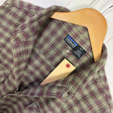 【Men's L ベージュ系】 1999 Patagonia ( パタゴニア ) ヘビー フランネル シャツ Heavy Flannel Shirt Andesite / Raisin 生産終了モデル 入手困難 オーガニックコットン オーガニックコットン ウェア ト