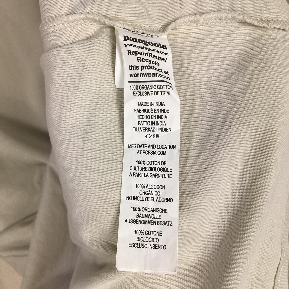 [Women's XS Beige] Patagonia Long-Sleeved Regenerative Organic Certified Cotton Tee