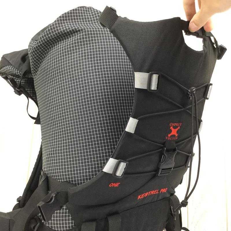 【M黑色】Osprey 90S Kestrel Pro Kestrel Pro背包矢量系统旧标签美国制造 Hardline Spectra 很难获得 Hardline 尼龙（Spectra）容量【30L~