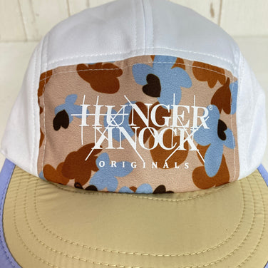 【Unisex OneSize ベージュ系】 Hungerknock Originals ( ハンガーノック オリジナルス ) デザートカモ ジェットキャップ Desert Camo JET CAP ホワイト x デザートカモ 吸水速乾 ソフトブリム ポリエステル ウェア ウェア