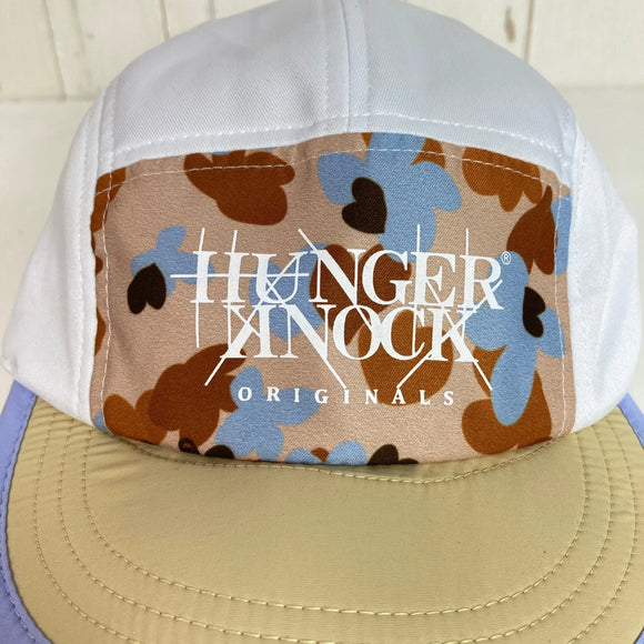 【Unisex OneSize ベージュ系】 Hungerknock Originals ( ハンガーノック オリジナルス ) デザートカモ ジェットキャップ Desert Camo JET CAP ホワイト x デザートカモ 吸水速乾 ソフトブリム ポリエステル ウェア ウェア