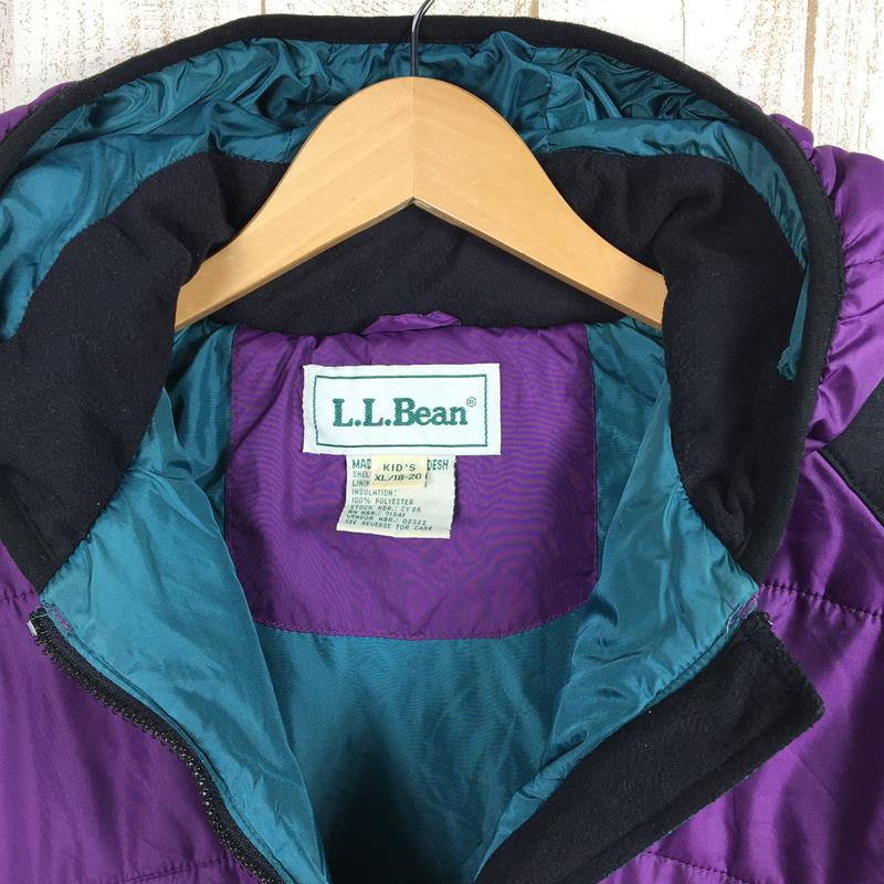 [儿童 XL 紫色] Llbean Primaloft 保暖连帽夹克男式 S 同等复古停产型号很难找到国际 K