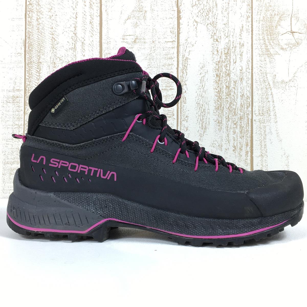 [女式 24.3 厘米黑色] La Sportiva Traverse X4 Evo Mid Gore-Tex 女式 Tx4 Evo Mid Gtx 女式登山鞋徒步鞋 37G 女式 900411 C