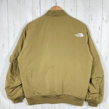 The North Face Men's Insulation Bomber Jacket, Size Small, Green. Polyester outerwear with synthetic insulation. (z0005)