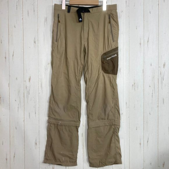 【Men's M ベージュ系】 Montbell ( モンベル ) コンバーチブル 3/4 パンツ ナイロン ウェア ボトムス コンバーチブルパンツ z00060421  コンバーチブルパンツ ボトムス ウェア