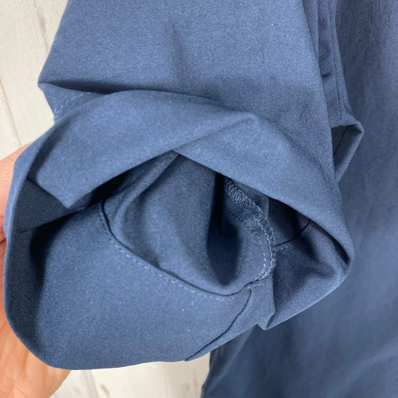 【Men's XS ネイビー系】 Houdini ( フーディニ ) コスモシャツ Cosmo Shirt			 ポリエステル ウェア トップス インナー シャツ ショートスリーブシャツ 化繊 z00054825  化繊 ショートスリーブシャツ インナー シャツ トッ