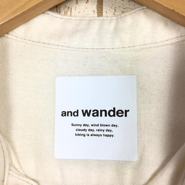 【Unisex XS アイボリー系】And Wander ( アンドワンダー ) サーモライト ネル チュニック Thermolite Nel Tunic フランネル シャツ 574-0283101 Unisex コットン ロングスリーブシャツ インナー シャツ トップス ウェア - 【公式】2ndGEAR（セカンドギア）Webショップ【登山用品・アウトドア用品専門 買取販売店】