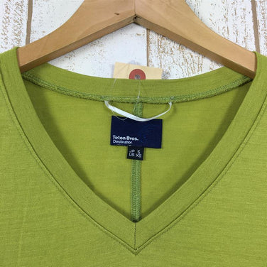 【Women's S グリーン系】 Teton Bros ( ティートンブロス ) ウール Vネック ロングスリーブ Tシャツ TB173-43W Asian Women's ウール ロングスリーブTシャツ クルーネック インナー シャツ トップス ウェア - 【公式】2ndGEAR（セカンドギア）Webショップ【登山用品・アウトドア用品専門 買取販売店】