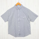 【Women's M グレー系】 Ridge Mountain Gear ( リッジマウンテンギア ) ベーシック ショートスリーブシャツ ストライプ Basic Short Sleeve Shirt Stripe Grey / White ポリエステル ウェア トッ-1