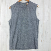 【男式 L 灰色系】Yamatomichi (山と道) 100%美利奴轻量无袖T恤 100% Merino Light Sleeveless 美利奴羊毛 服装 上衣 内衣 衬衫 背心 无袖衬衫 z000585