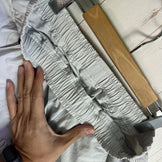 Yamatomichi (Yama to Michi) Women's L-Tall 5-Pocket Pants, Glacier White, Polyester, Long Pants, z00054056