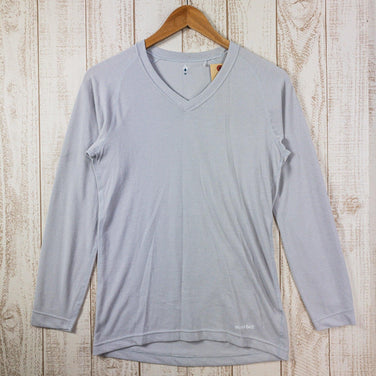 【Men's M グレー系】 Montbell ( モンベル ) ジオライン ライトウェイト ネックシャツ ポリエステル 1107735 Asian Men's ライトグレー 化繊 ロングスリーブTシャツ クルーネック インナー シャツ トップス ウェア - 【公式】2ndGEAR（セカンドギア）Webショップ【登山用品・アウトドア用品専門 買取販売店】