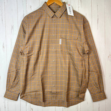 【Men's M ブラウン系】 Ridge Mountain Gear ( リッジマウンテンギア ) メリノ ベーシック ロングスリーブシャツ Merino Basic LongSleeve Shirt Mocha Plaid メリノウール ウェア トップス インナ
