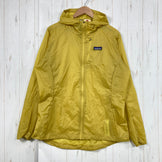 【Women's XL イエロー系】 2025 Patagonia ( パタゴニア ) フーディニ ジャケット Houdini Jacket BNLG ( Bundle Green ) 耐久撥水 パッカブル リップストップ ナイロン ウェア トップス アウター ジャケット