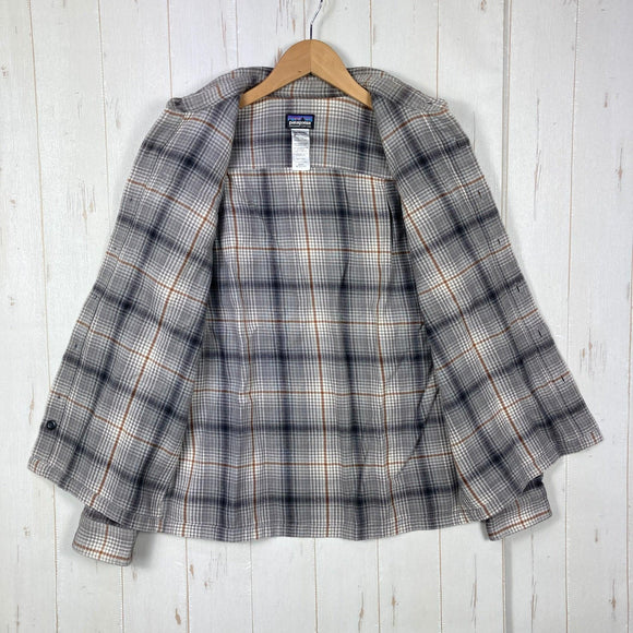 【Men's XS グレー系】 2013 Patagonia ( パタゴニア ) ロングスリーブ フィヨルドフランネルシャツ アジアンフィット Long-Sleeved Fjord Flannel Shirt - Asia Fit DWN 生産終了モデル 入手困難