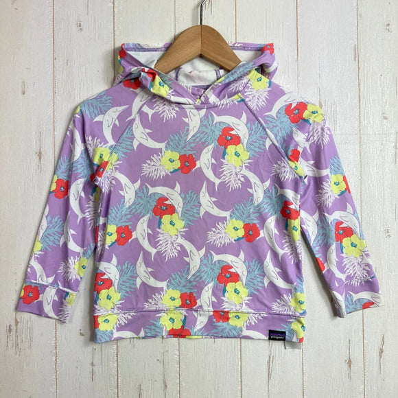 【Baby's 4T パープル系】 2022 Patagonia ( パタゴニア ) キャプリーン クール デイリー フーディ Capilene Cool Daily Hoody			 HSLU ポリエステル ウェア トップス インナー シャツ フーディ 化繊 z000