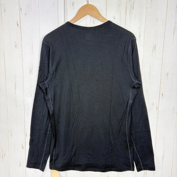 【Men's L ブラック系】 Icebreaker ( アイスブレーカー ) メリノ 200 オアシス ロングスリーブ クルー Merino 200 Oasis LS Crewe メリノウール ウェア トップス インナー シャツ ロングスリーブTシャツ クルーネッ