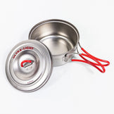 One Size Gray Evernew Titanium Ultralight Cooker 1 Titanium Cookware Cookware Pot z00053441