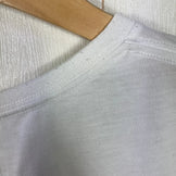 【Women's L White】 The North Face S/S Nature Tee, Anti-static Polyester Wear, Tops, Inner Shirt, Short Sleeve T-shirt, Crew Neck, Synthetic Fiber
