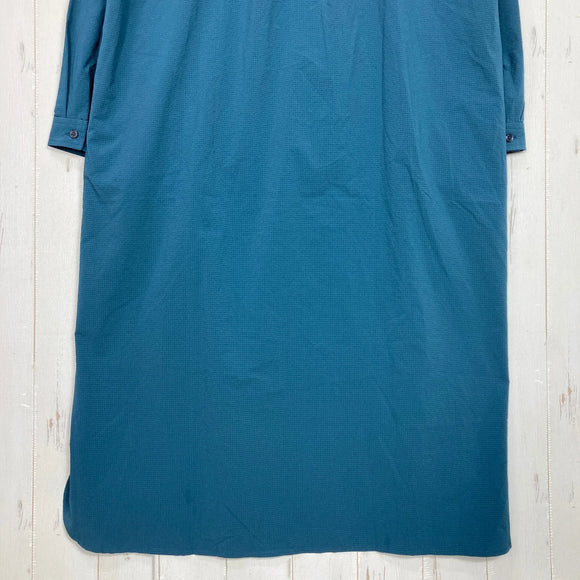 【Women's M ネイビー系】 Mizuno ( ミズノ ) ストレッチ サッカー シャツ ワンピース Stretch Seersucker Shirt Dress ポリエステル ウェア ドレス ワンピース z00060582  ドレス ワンピース ウェア